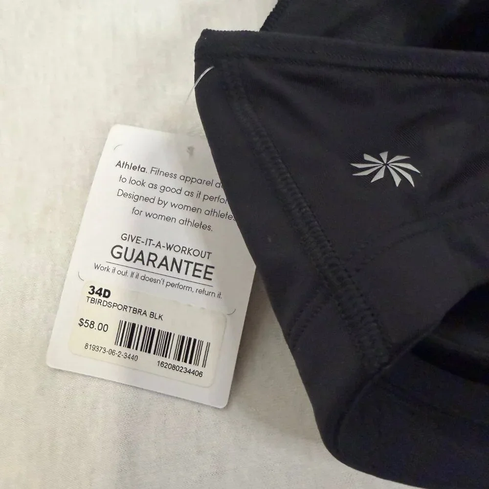 Athleta TBird Sports Bra 34D Underwire Support High Impact NWT - Picture 3 of 7